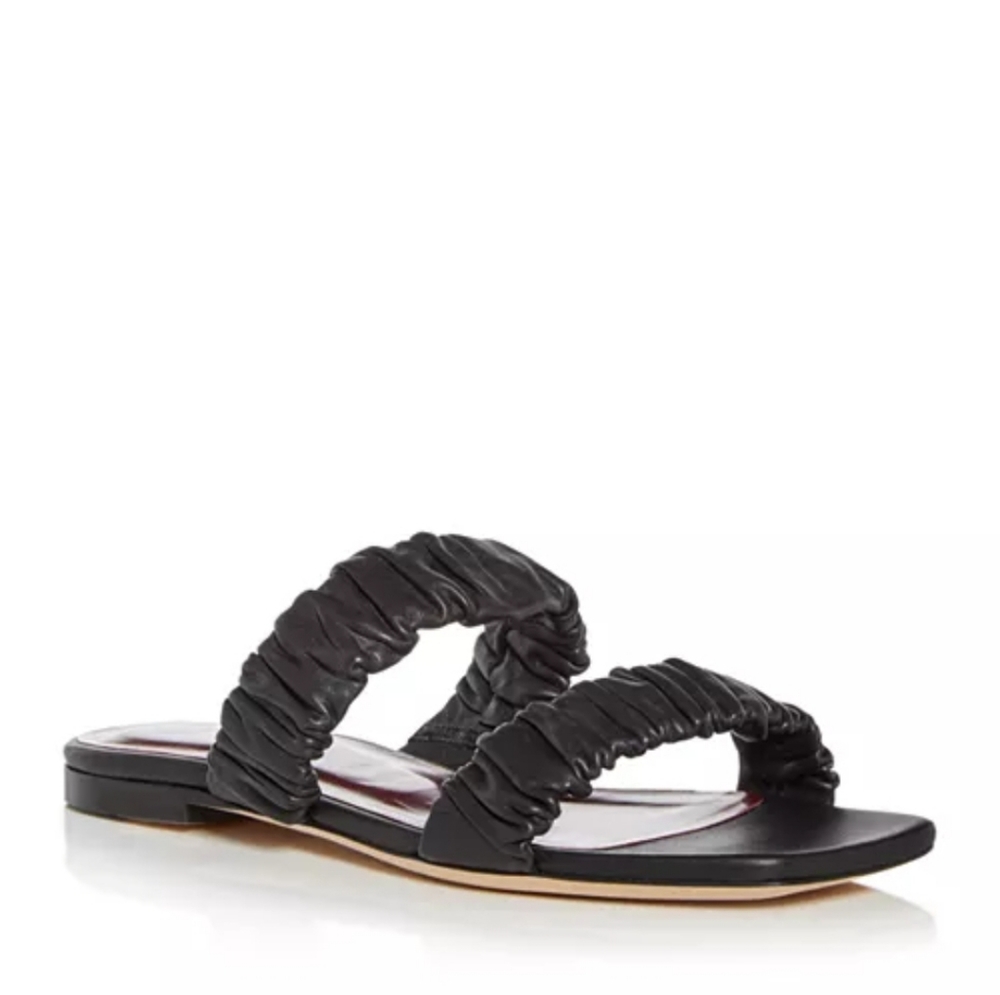 Staud MAYA Ruched Sandals